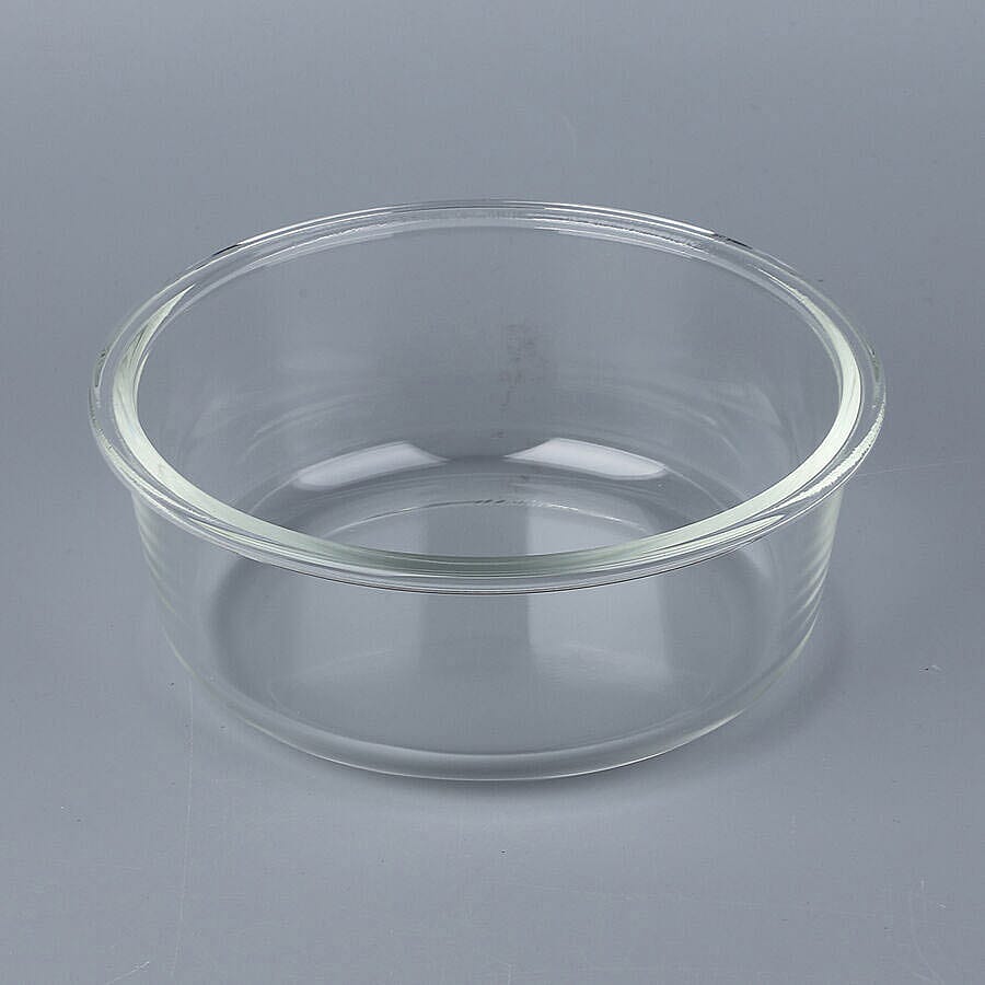 Set of 3 Glass Preservation Round Shape Box Size:13.5x6cm, 15x6.5cm, 17.5x7.3cm) - Green