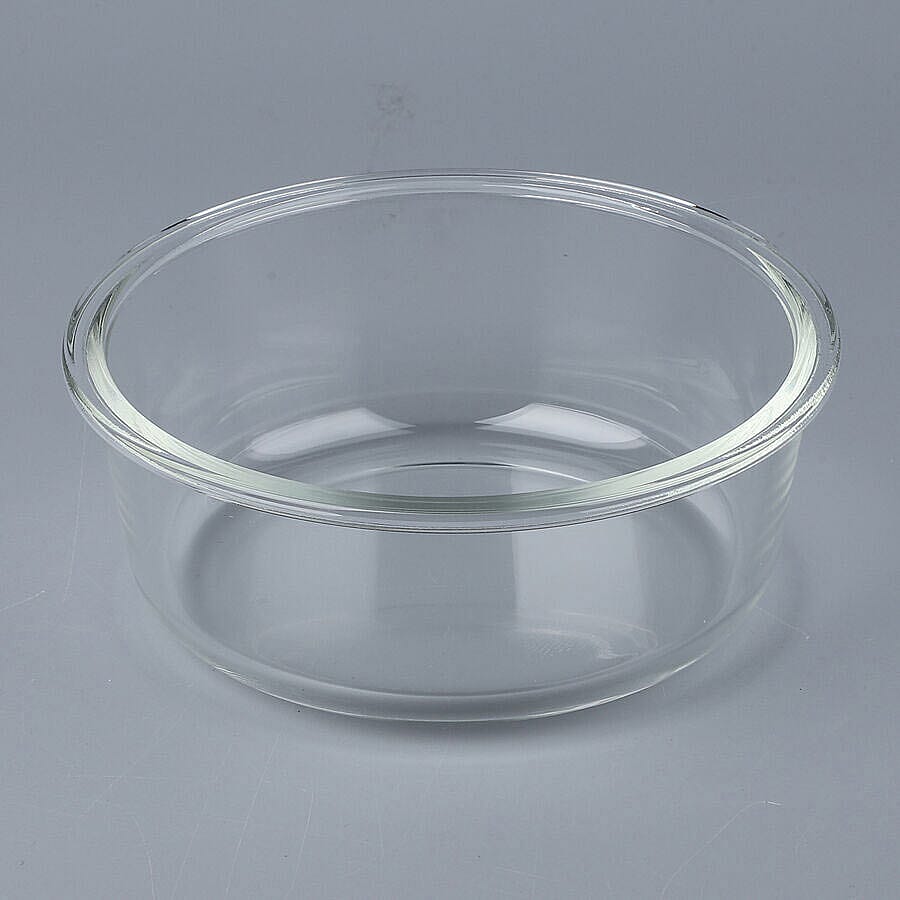 Set of 3 Glass Preservation Round Shape Box Size:13.5x6cm, 15x6.5cm, 17.5x7.3cm) - Pink
