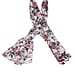 SUGARCRISP Chiffon White and Multi Colour Floral Printed Scarf (152x45cm)