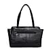 ASSOTS LONDON Judith Genuine Croc Leather Fully Lined Shoulder Bag (Size 32x7x23cm) - Black