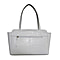 ASSOTS LONDON Judith Genuine Croc Leather Fully Lined Shoulder Bag (Size 32x7x23cm) - White