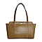 ASSOTS LONDON Judith Genuine Croc Leather Fully Lined Shoulder Bag (Size 32x7x23cm) - Ochre