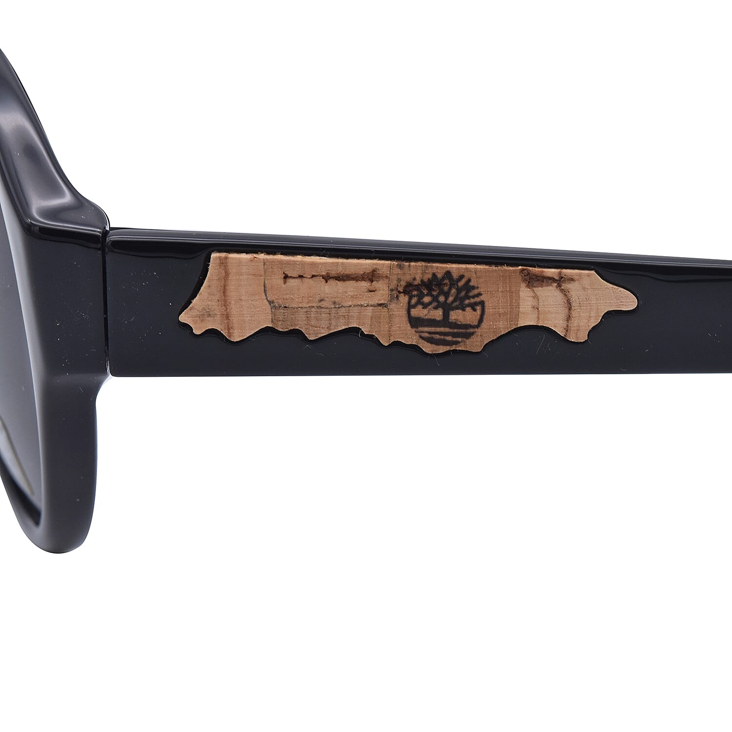TIMBERLAND Black Aviator Sunglasses with Grey Lenses