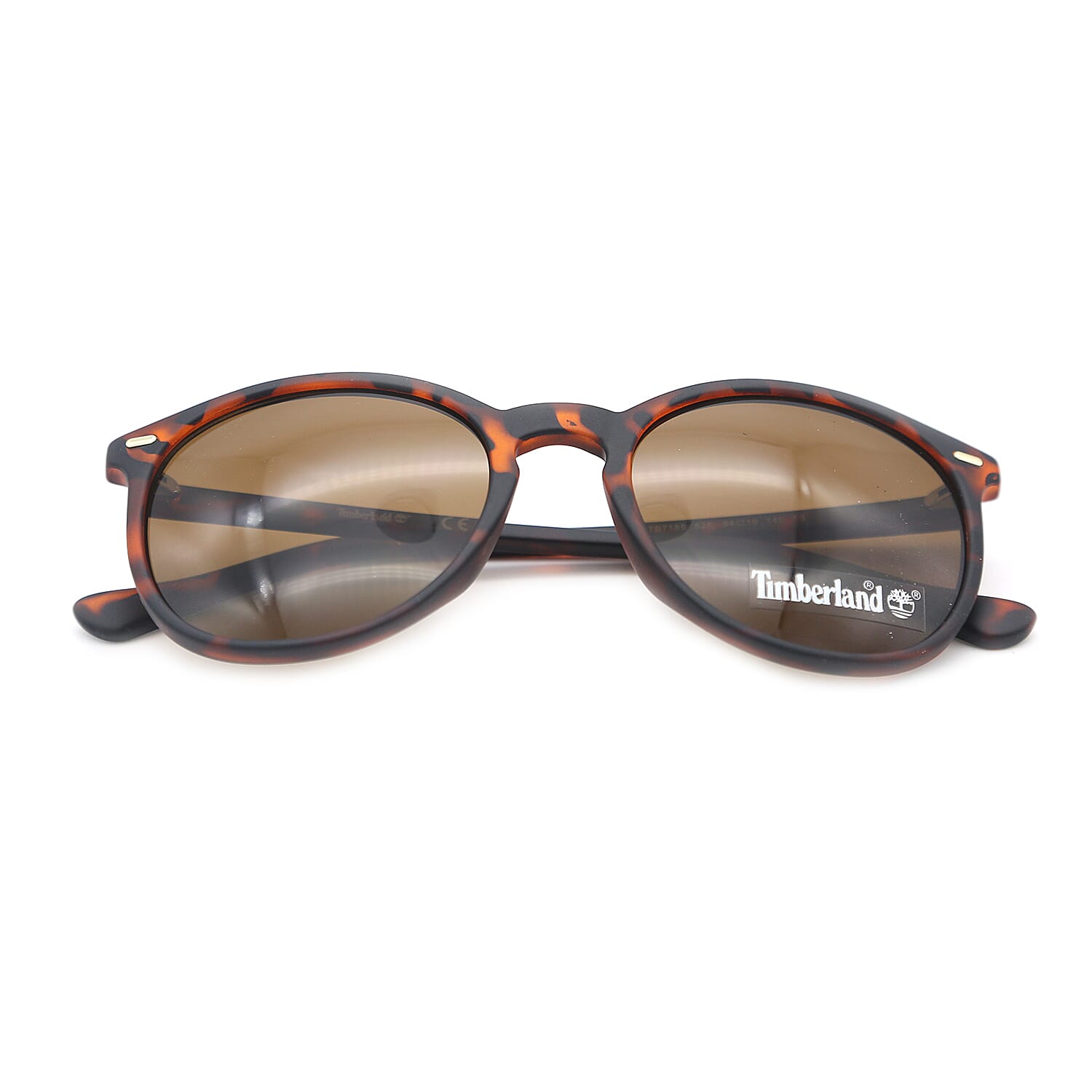 Timberland Retro Tortoise Sunglasses with Brown Lenses