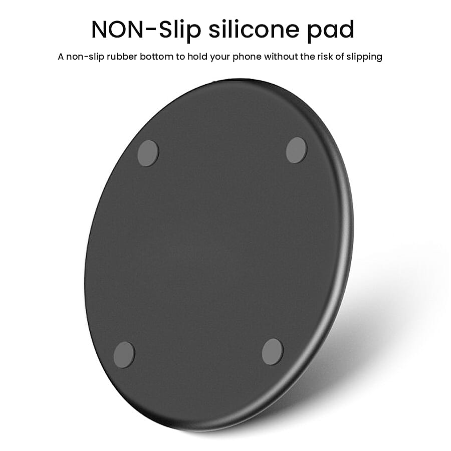 10W Wireless Fast Charging Pad- Black