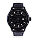 JOWISSA Tiro Swiss Mens 5 ATM Water Resistant Watch with Alligator Print Genuine Leather Strap - Black
