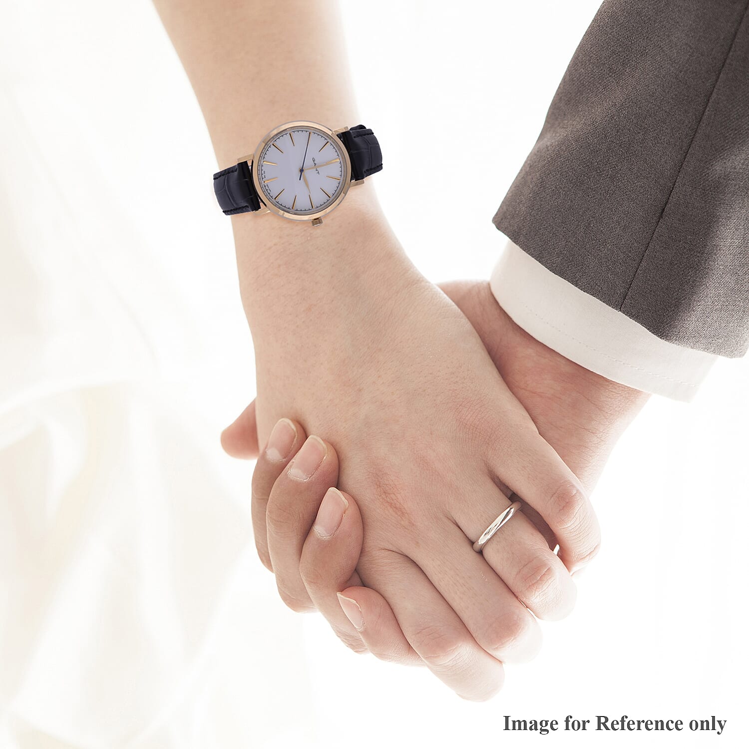 GANT White Dial Ladies Watch with Black Leather Strap