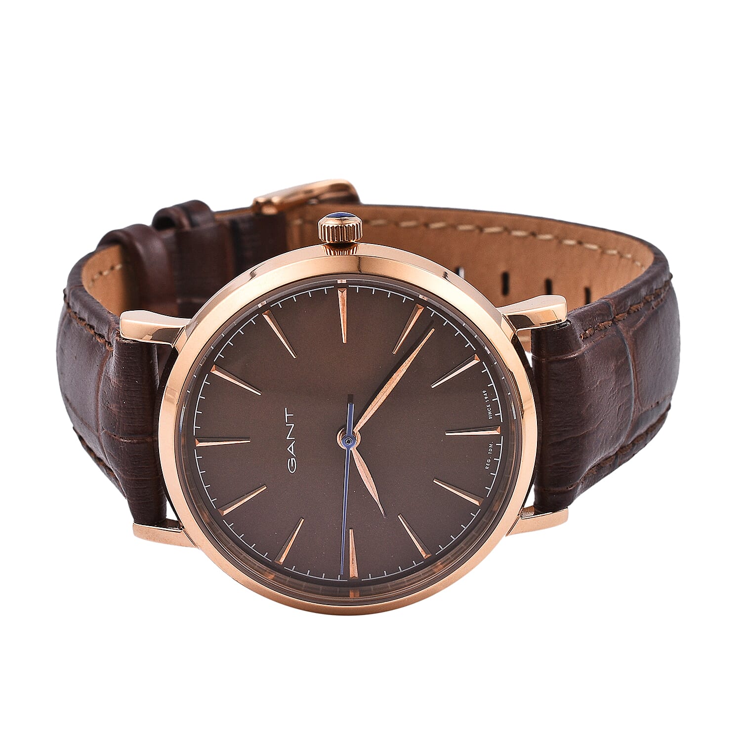 GANT Brown Dial Ladies Watch with Brown Leather Strap