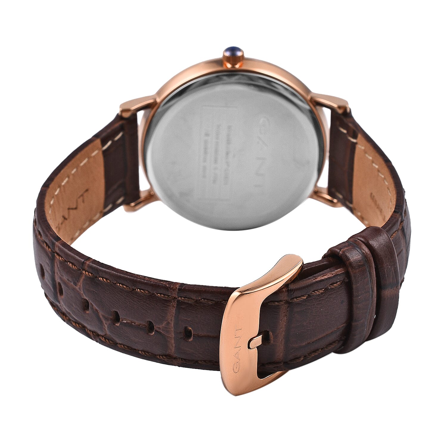 GANT Brown Dial Ladies Watch with Brown Leather Strap