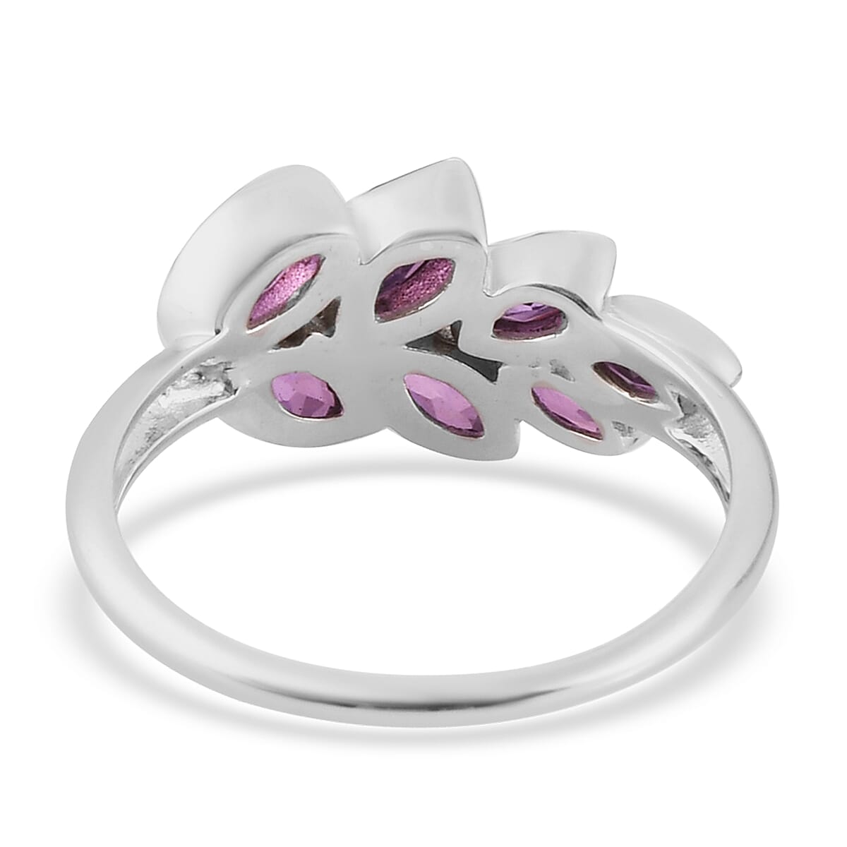 Sajen Silver ILLUMINATION COLLECTION - Quartz Doublet Rainbow Lavender  Ring in Rhodium Overlay Sterling Silver 1.710  Ct.
