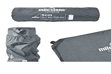 Milestone Self Inflatable Mat (5cm) - Charcoal