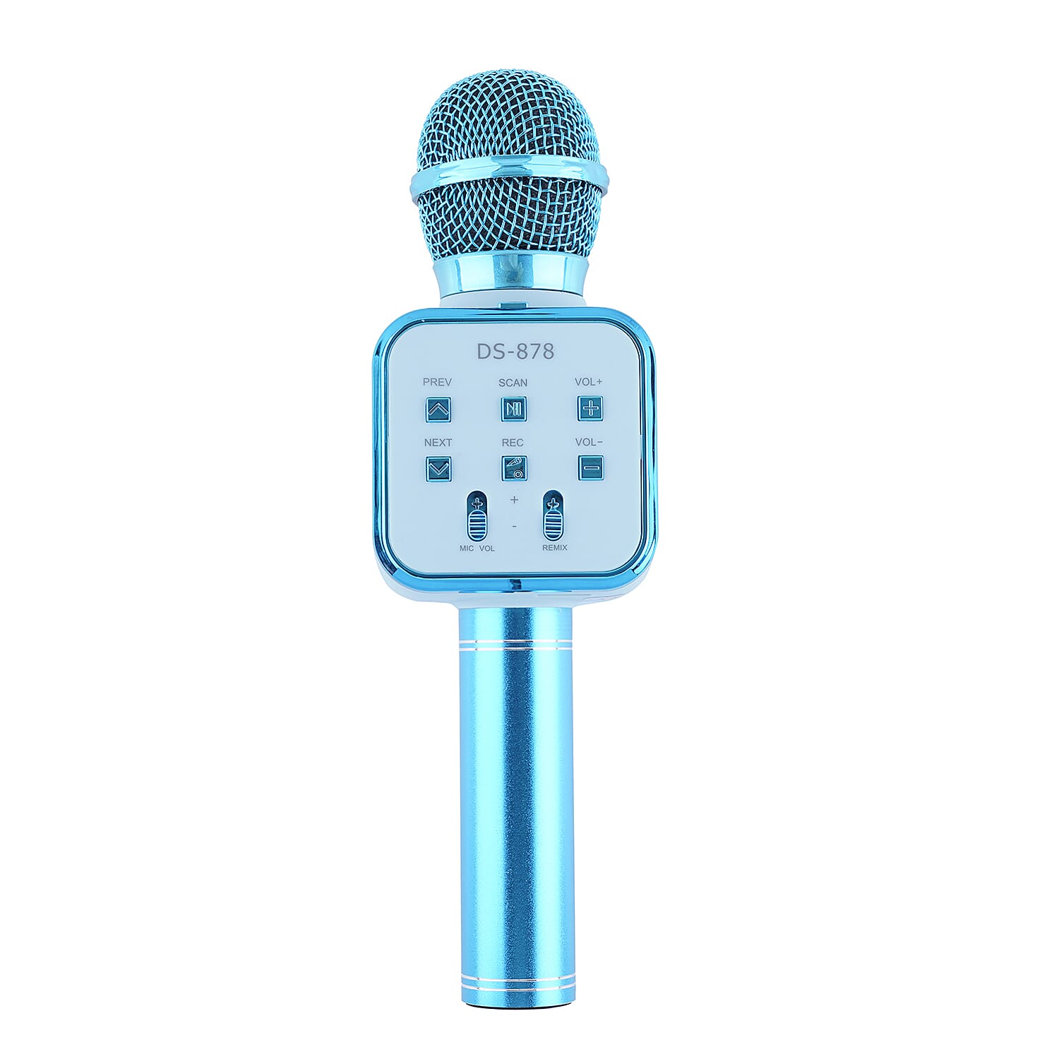 Multi Function - Rechargable Wireless Handheld Karaoke Bluetooth Microphone - Blue