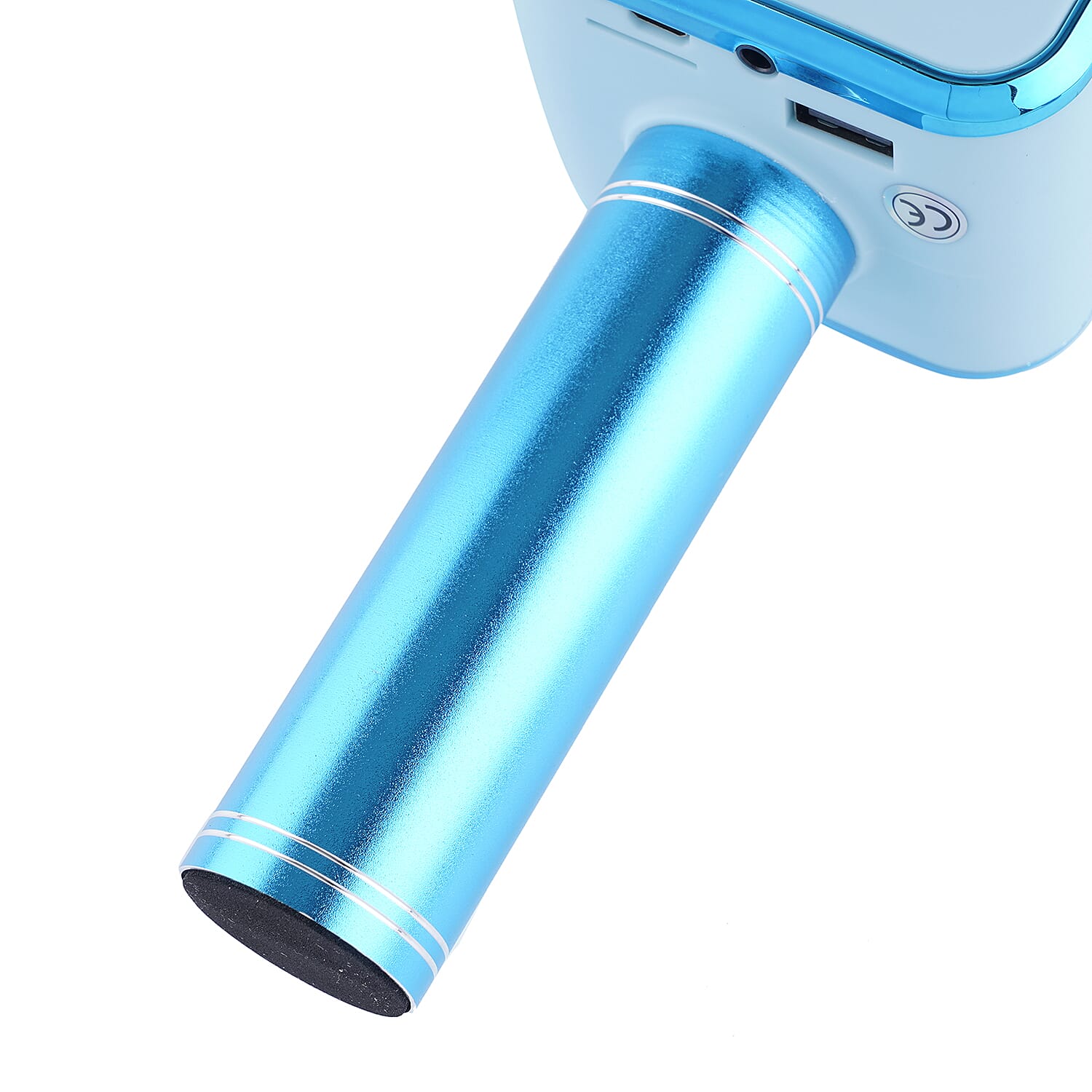 Multi Function - Rechargable Wireless Handheld Karaoke Bluetooth Microphone - Blue