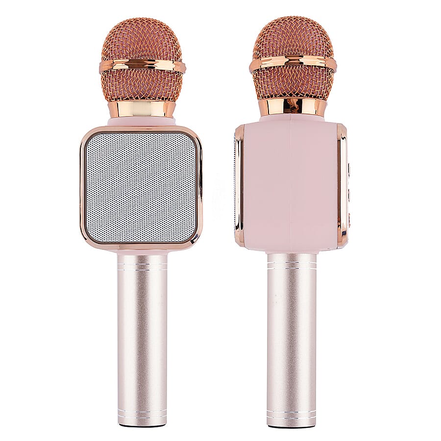 Multi Function - Rechargable Wireless Handheld Karaoke Bluetooth Microphone - Pink