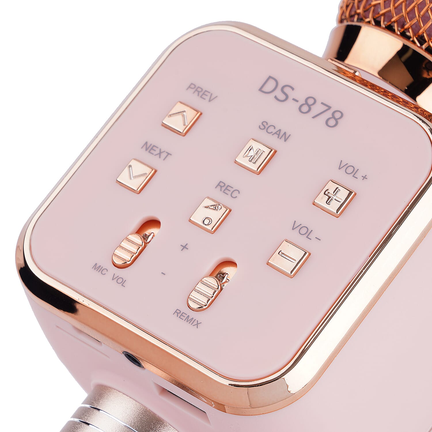 Multi Function - Rechargable Wireless Handheld Karaoke Bluetooth Microphone - Pink