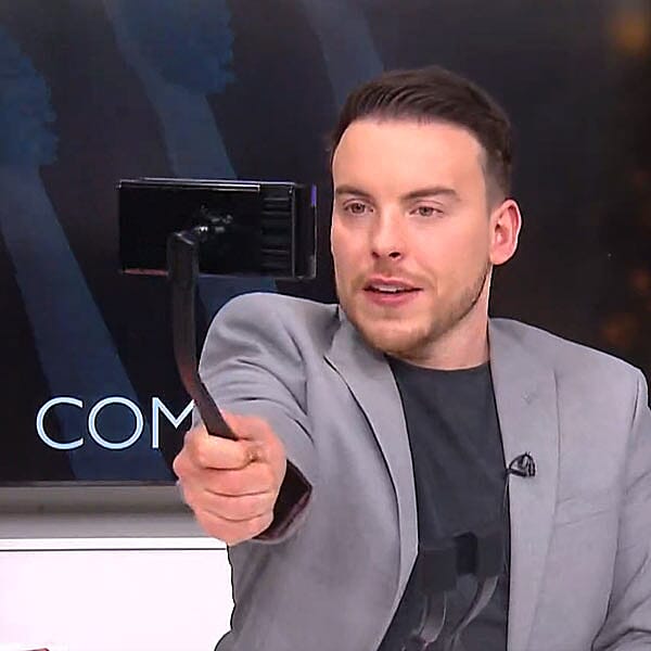 BENDABLE Phone Holder with 360 Rotation Clip on Holder (Size 55x10Cm) - Black