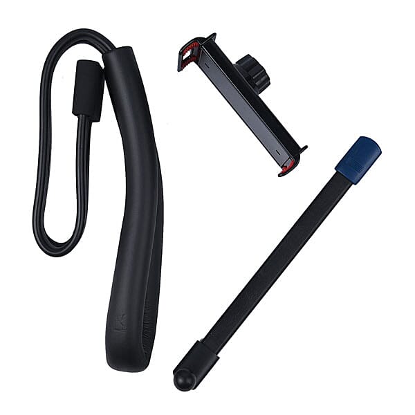 BENDABLE Phone Holder with 360 Rotation Clip on Holder (Size 55x10Cm) - Black