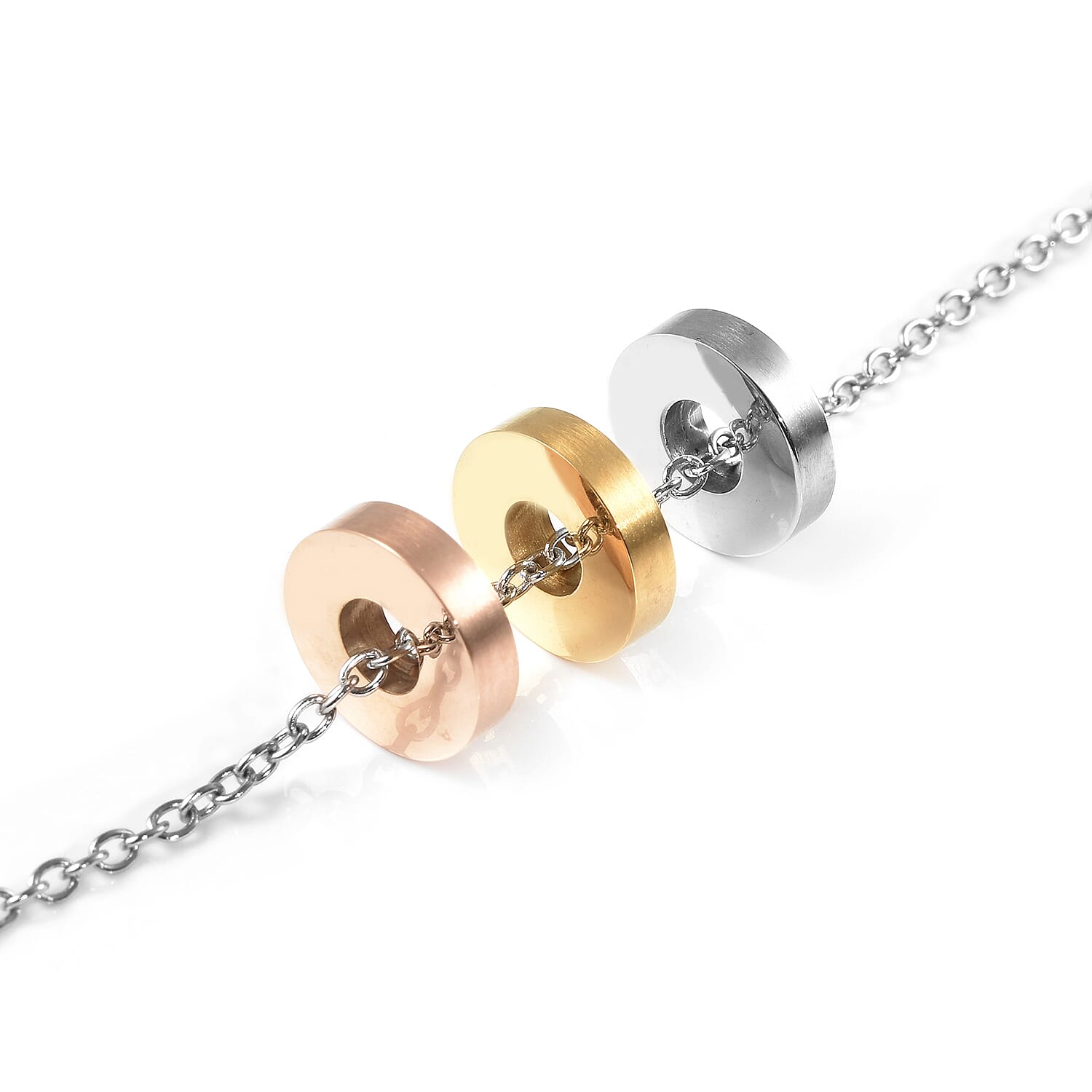 Necklace (Size - 20) in Tricolour Tone