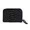 Closeout Deal Genuine Leather Snake Skin Pattern Wallet - Black