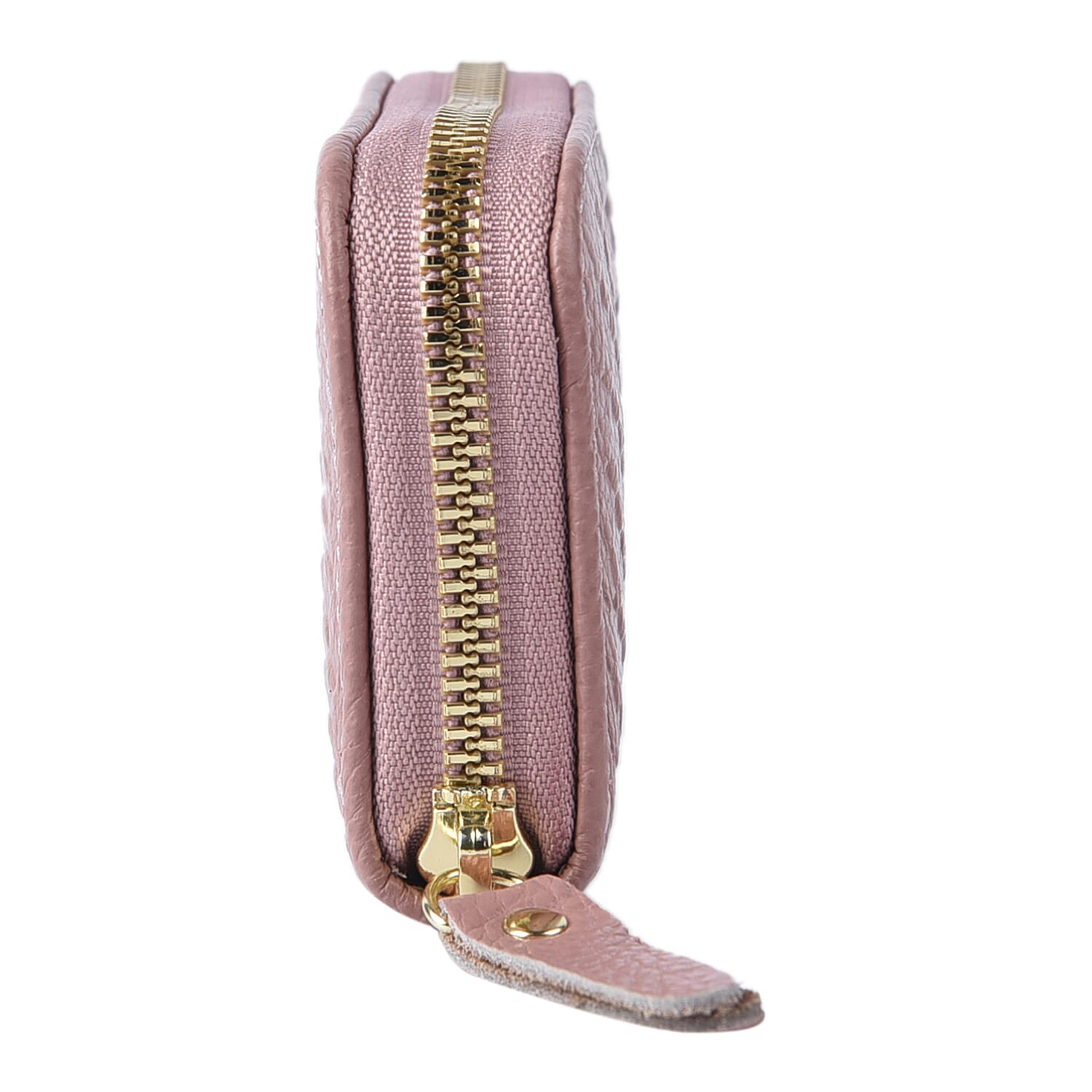 Closeout Deal Genuine Leather Snake Skin Embossed Wallet (Size 11x7 cm) - Pink