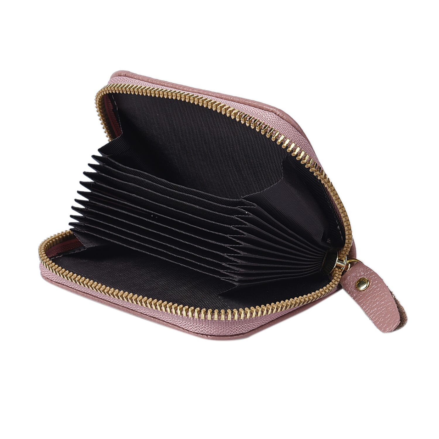 Closeout Deal Genuine Leather Snake Skin Embossed Wallet (Size 11x7 cm) - Pink