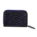Closeout Deal Genuine Leather Snake Skin Pattern Wallet - Black