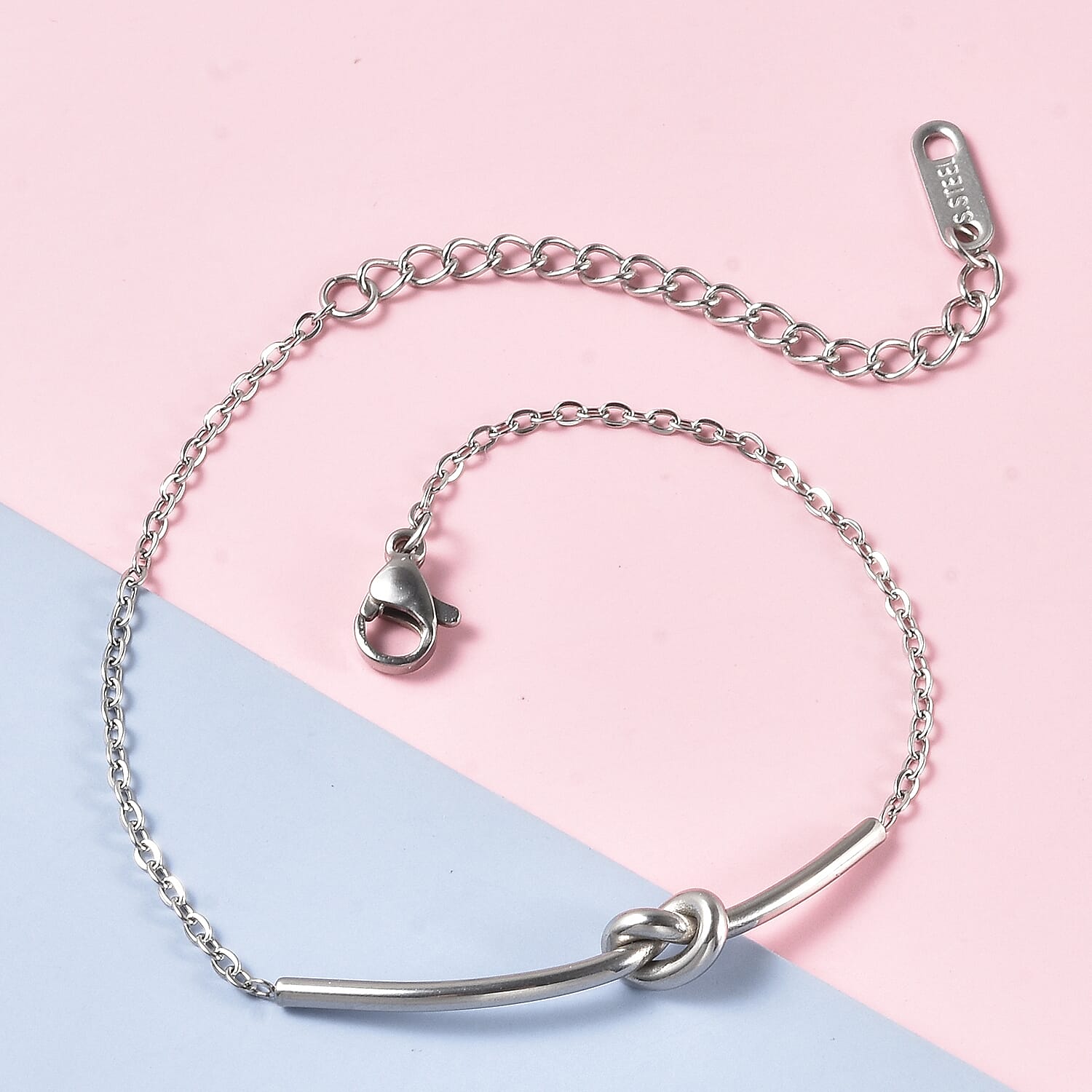 Bracelet (Size - 6.5 With 2 Inch Extender) in Silver Tone