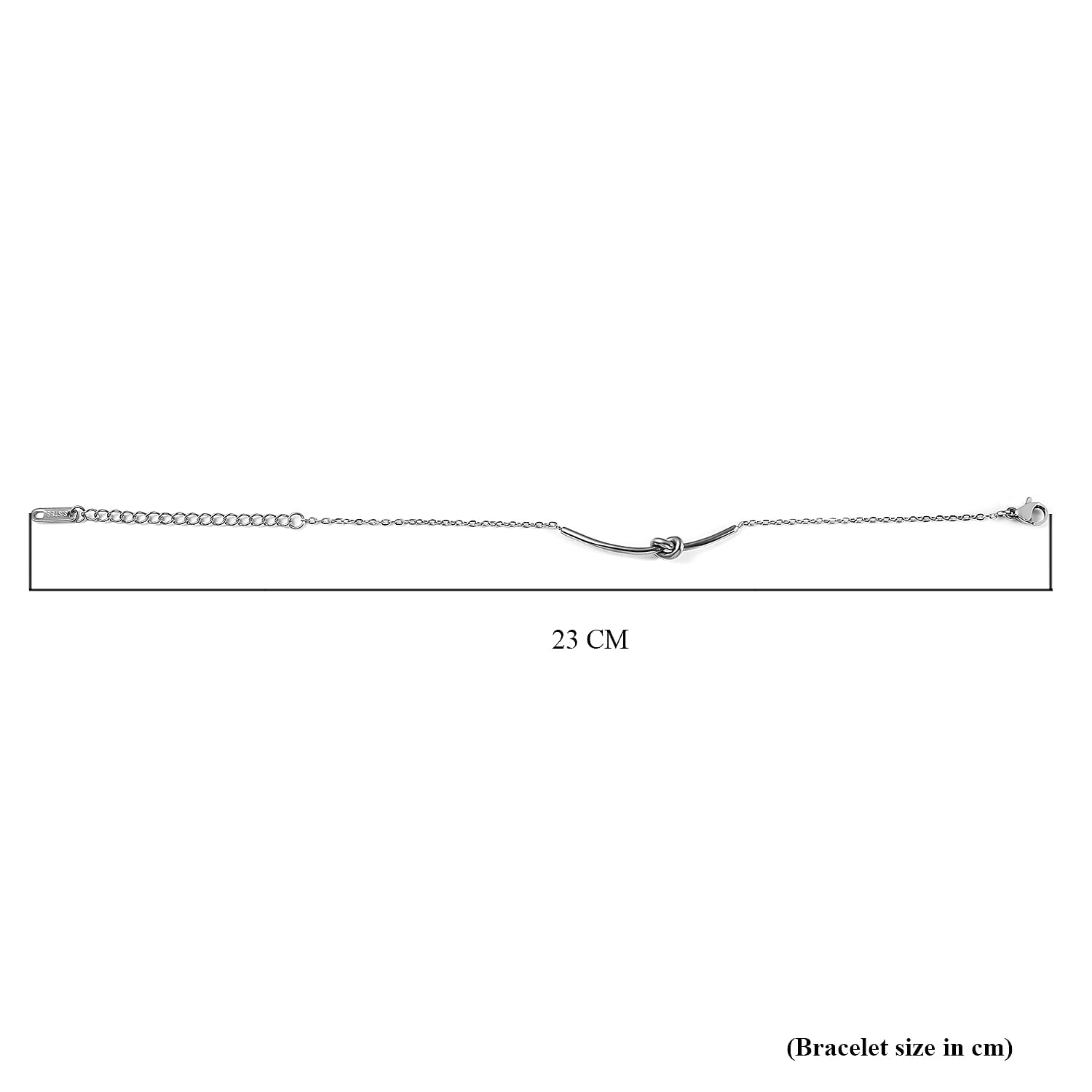 Bracelet (Size - 6.5 With 2 Inch Extender) in Silver Tone