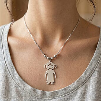 https://tjcuk.sirv.com/Products/63/3/6339669/Single-Girl-Design-Necklace-Size-20-in-Silver-Tone_6339669_1.jpg?w=342&h=342