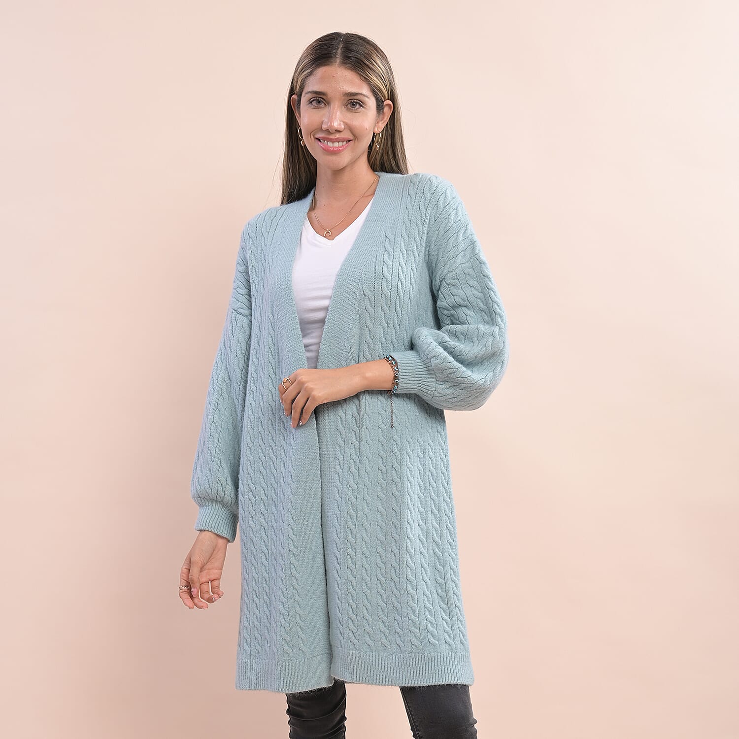LA MAREY Cardigan (Size 8-20 ) - Pastel Blue
