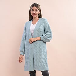 LA MAREY Sweater Cardigan (Size 80x55 Cm) - Green