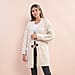 LA MAREY Knitted Women's Sweater Cardigan - Cream