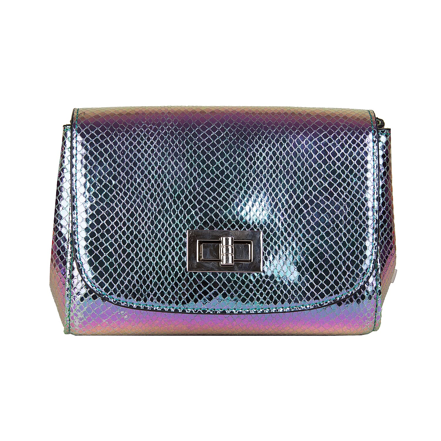 Bulaggi Collection - Fern Crossbody Bag with Twist Clasp Closure (Size 16x14x07 Cm) - Mint