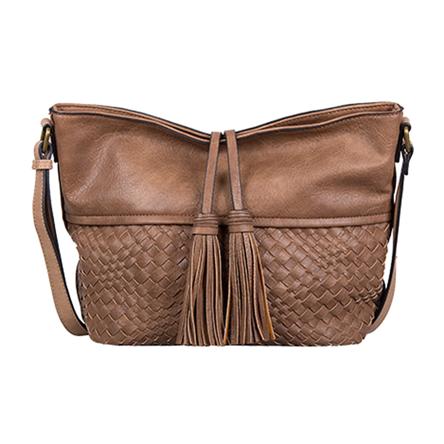 Bulaggi Collection - Hellebore Hobo Shoulder Bag with Adjustable Strap (Size 26x25x13 Cm) - Camel