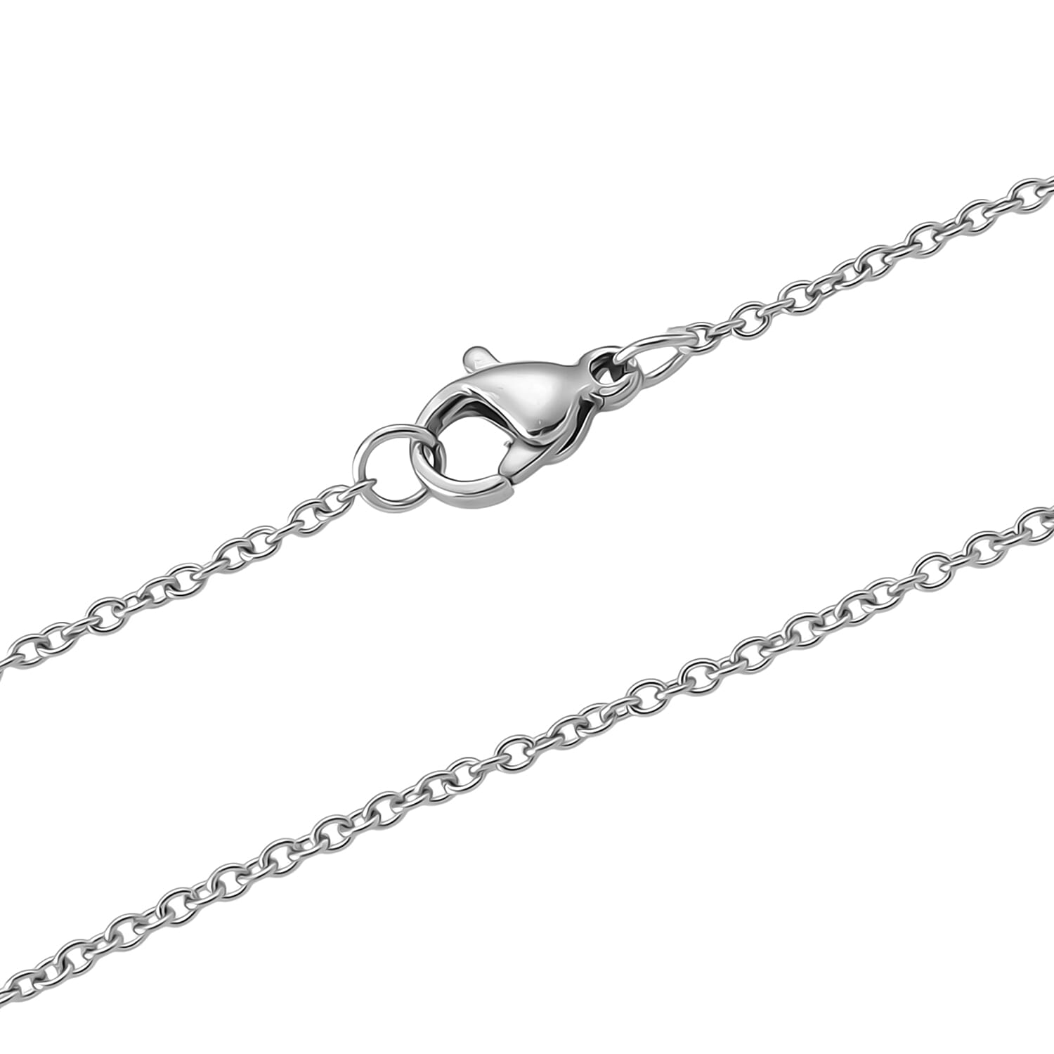 Personalized Dog Tag Chain (Size - 20) in Silver Tone
