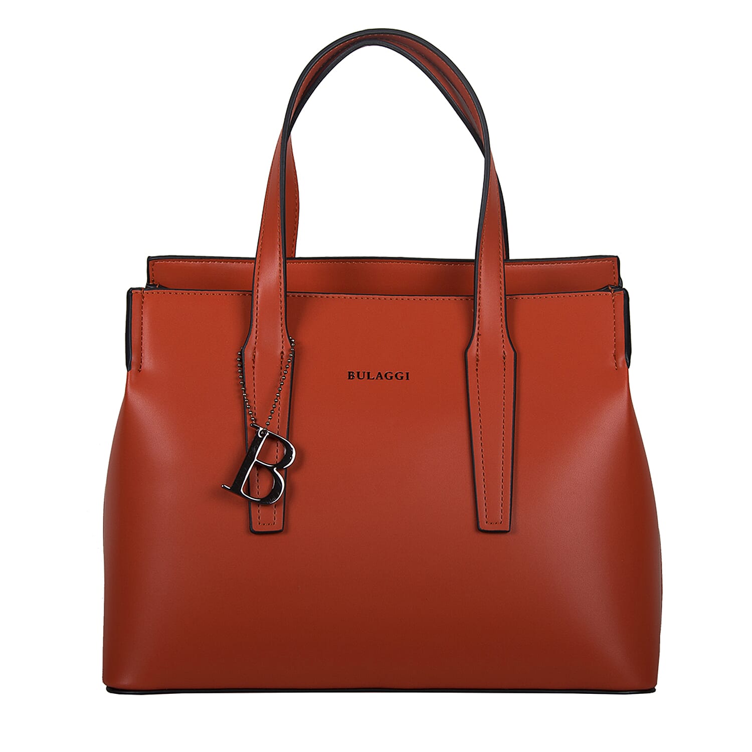 Bulaggi Collection Beatrix Shopping Bag with Zipper Closure Size 30x23x14cm Orange