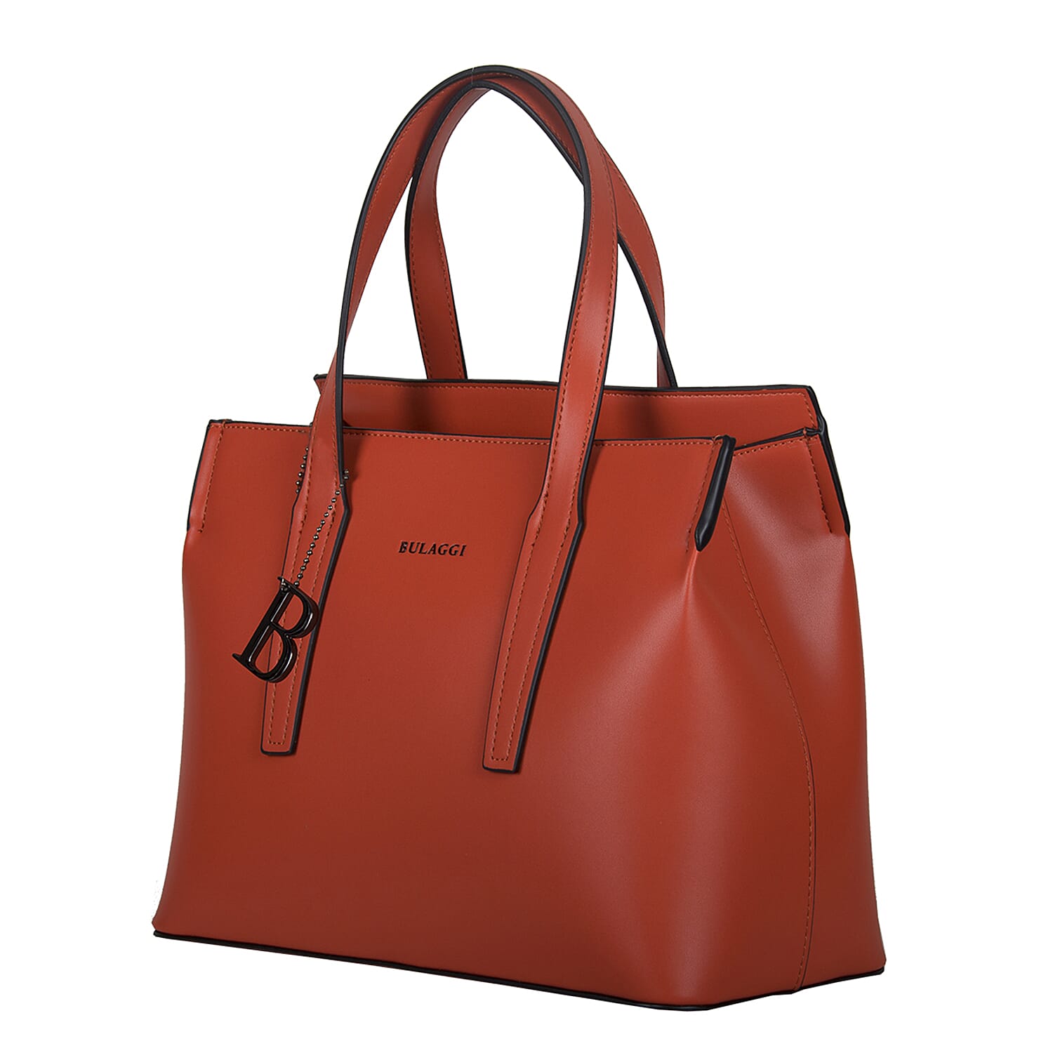 Bulaggi Collection - Beatrix Shopping Bag with Zipper Closure (Size 30x23x14cm) - Orange
