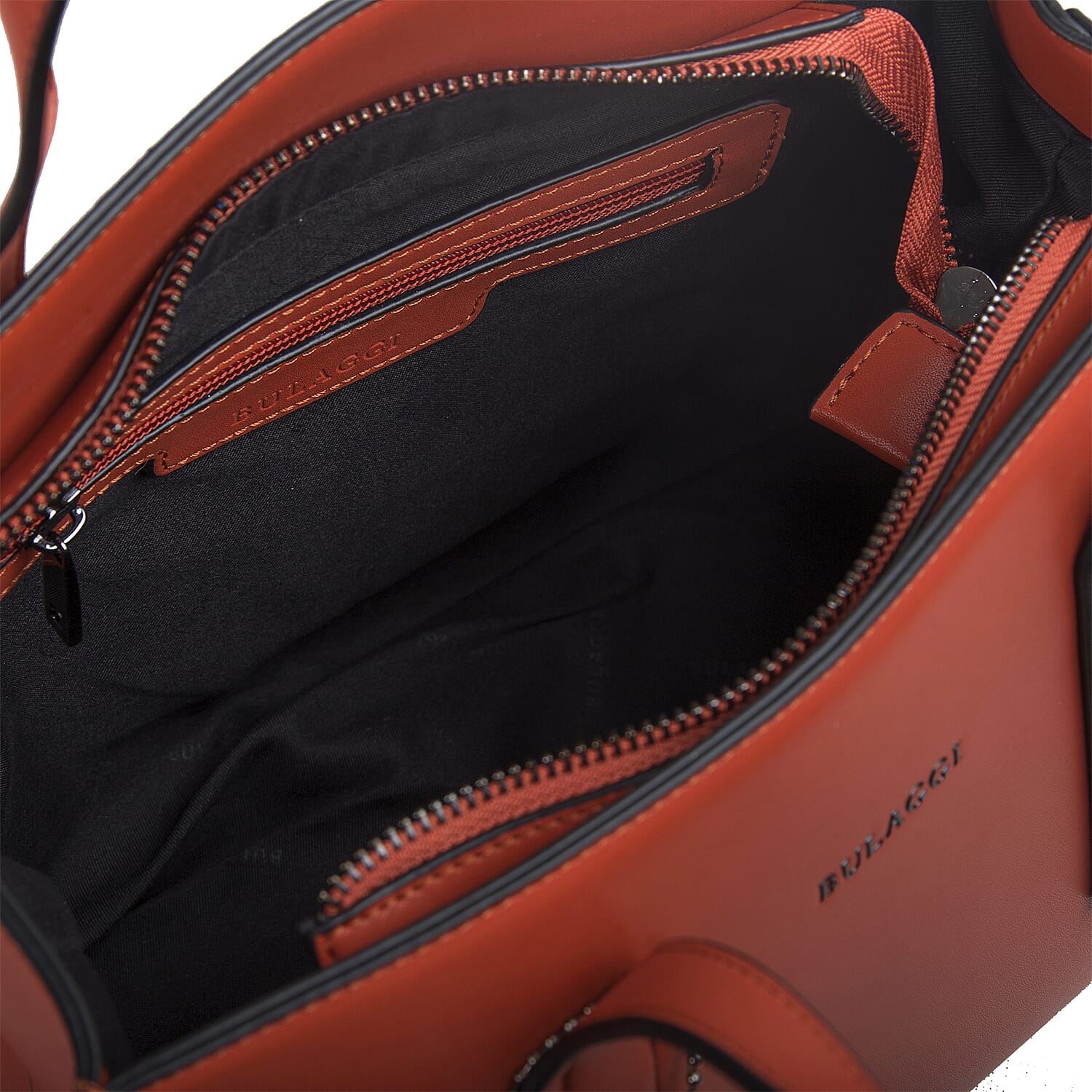 Bulaggi Collection - Beatrix Shopping Bag with Zipper Closure (Size 30x23x14cm) - Orange