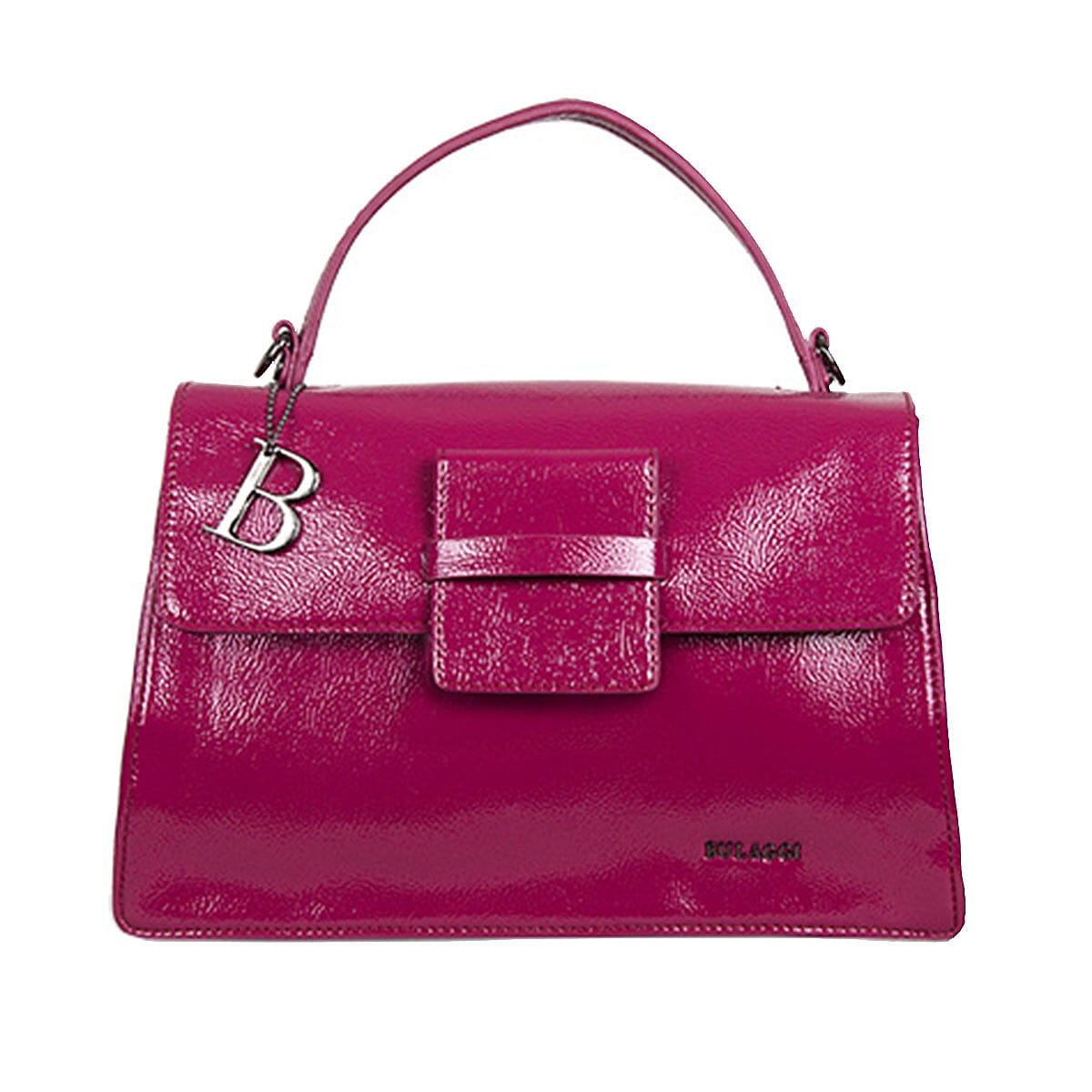 Bulaggi Collection - Acacia Handbag with Detachable Shoulder Strap (Size 32x21x13cm) - Fuchsia