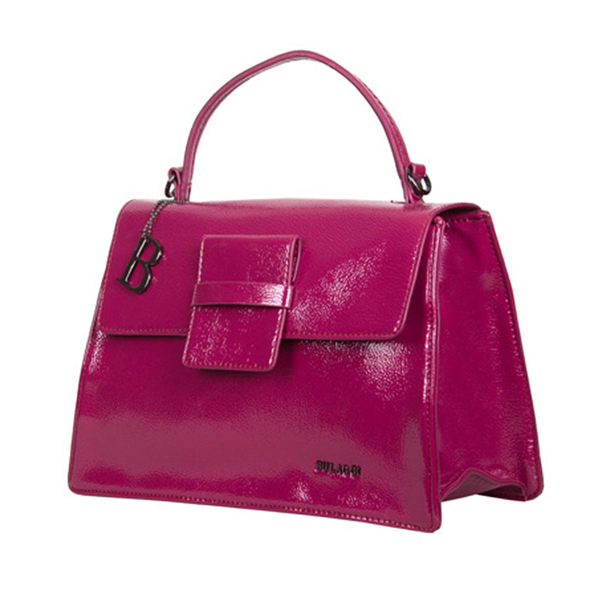 Bulaggi Collection - Acacia Handbag with Detachable Shoulder Strap (Size 32x21x13cm) - Fuchsia