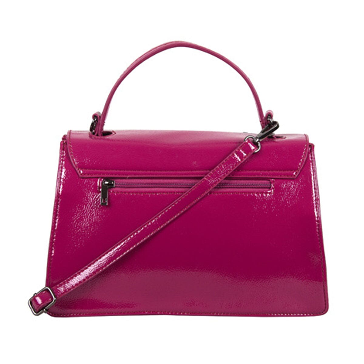 Bulaggi Collection - Acacia Handbag with Detachable Shoulder Strap (Size 32x21x13cm) - Fuchsia