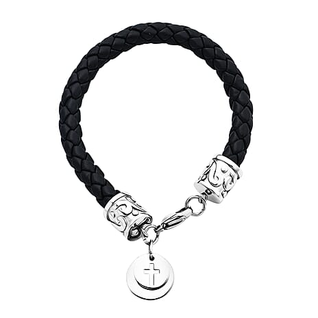 Coin Charms Bracelet (Size - 8) in Silver Tone
