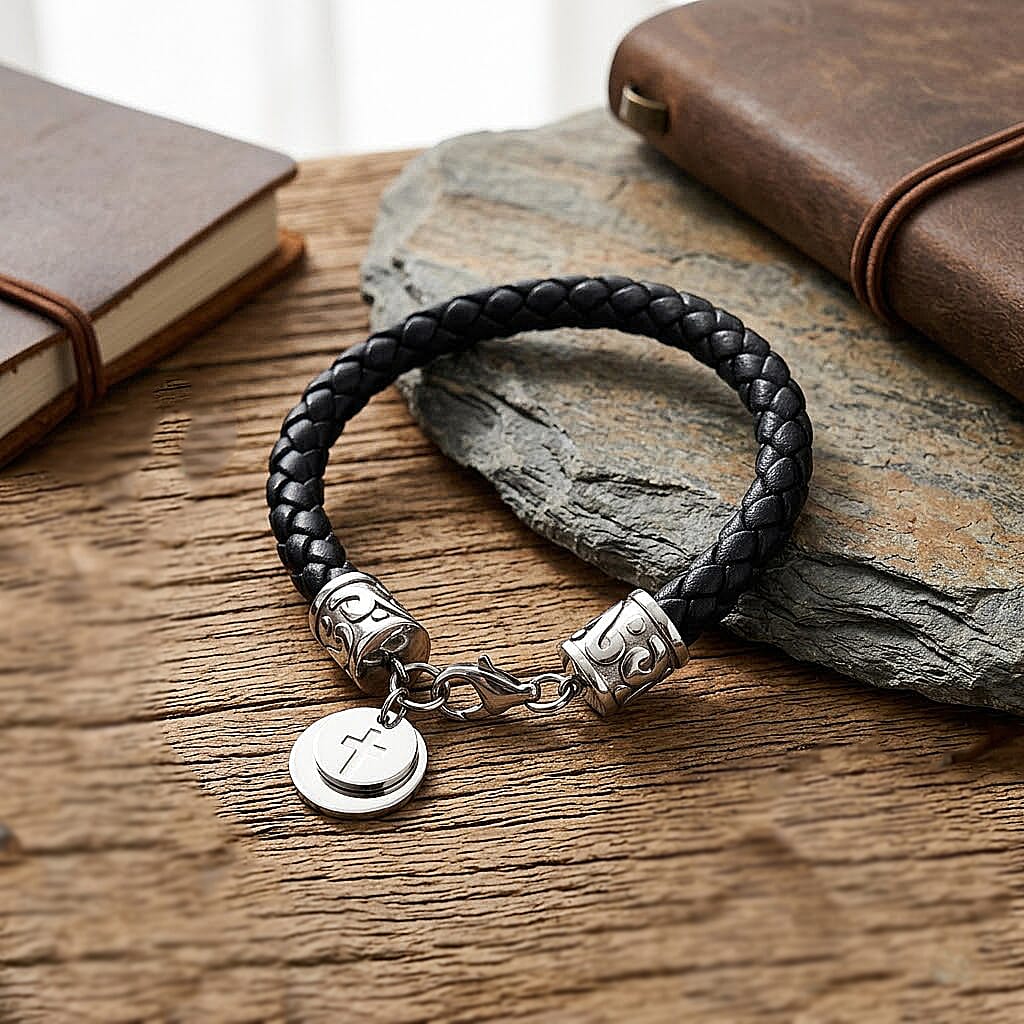 Coin Charms Bracelet (Size - 8) in Silver Tone
