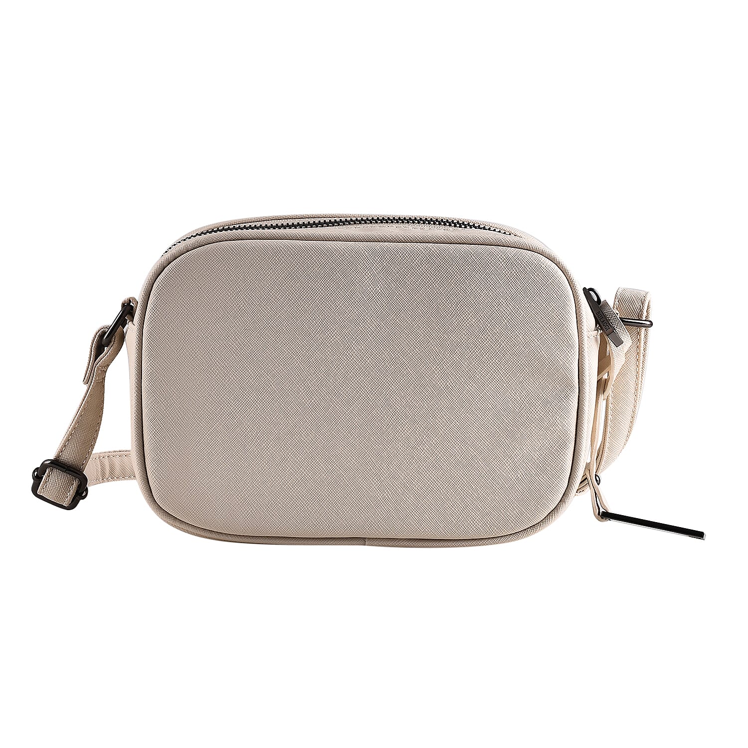 Bulaggi Collection - Gauze Crossbody Bag with Adjustable Shoulder Chain - Bone White