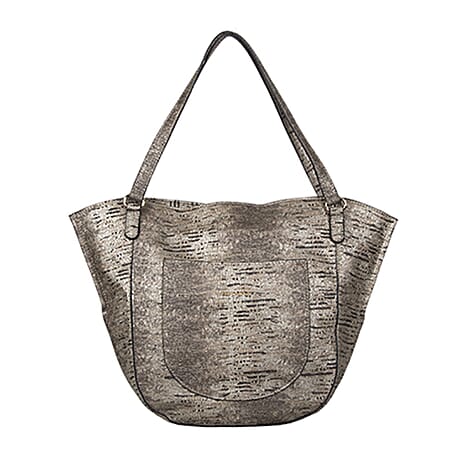 Bulaggi Collection - Acorn Snake Shopping Bag with Zipper Closure (Size 21-42x31x10 cm) - Multi