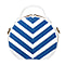 Bulaggi Zigzag Circle Bag in Blue and White