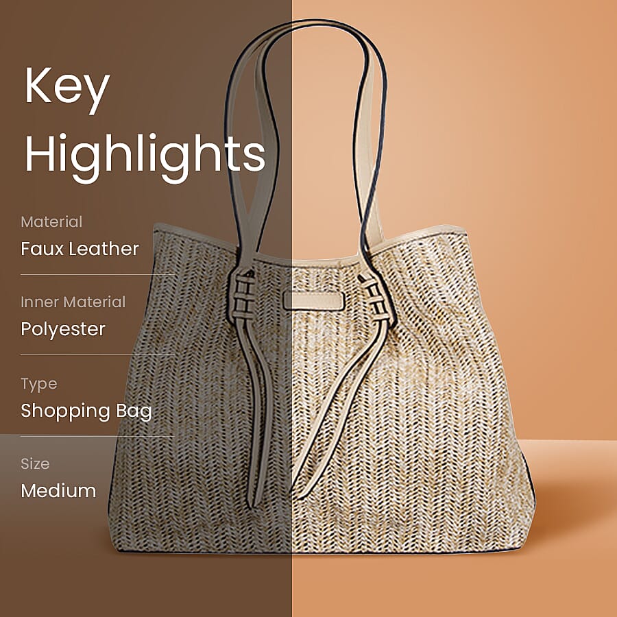 Bulaggi Collection - Sapphire Casual Shopping Bag - Natural