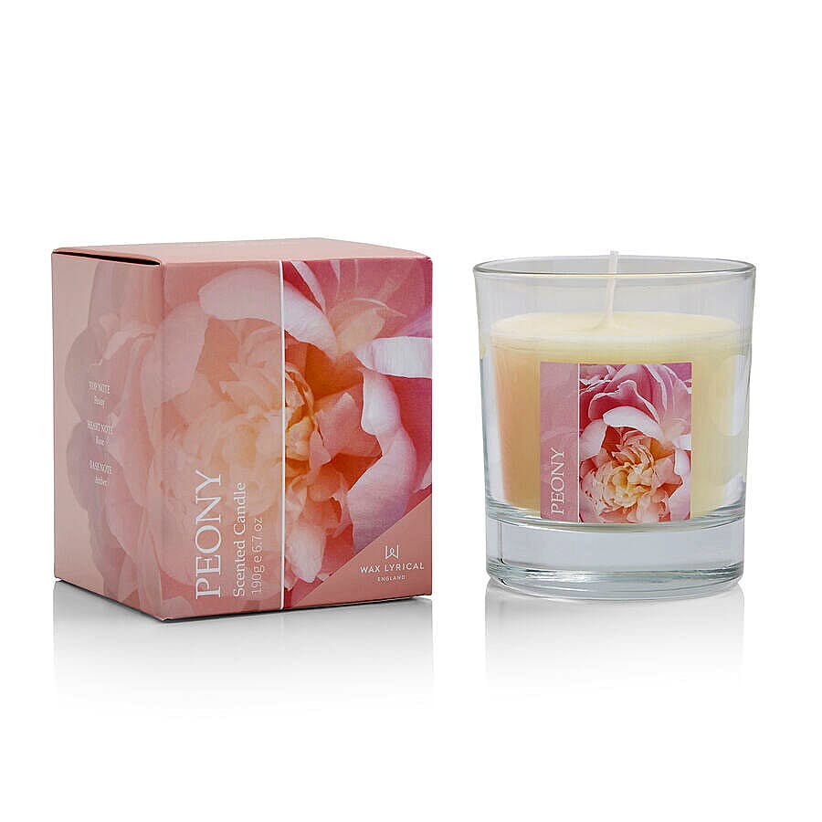 WAX LYRICAL Medium Peony Candle (190g) -  Burn Time 35Hrs