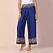 Value Buy - LA MAREY Embroidery Pattern Women Trousers - Blue