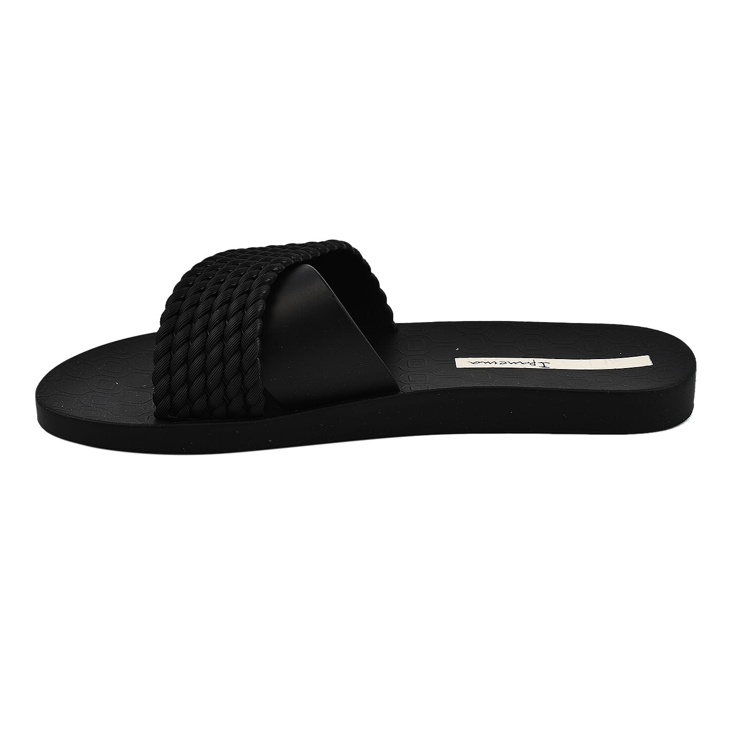 Ipanema Street Slide Rope Flat Sandals (Size 3) - Black